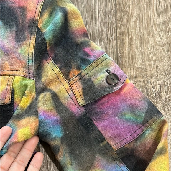 Like new - Javier SIMORRA Barcelona 100% Linen Bomber Jacket - Picture 6 of 13